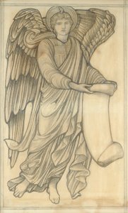 Engel mit Schriftrolle - Figur Nummer sechs, 1880