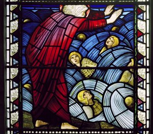 Kirkcaldy Old Kirk, Der Durchzug durch das Rote Meer, 1886