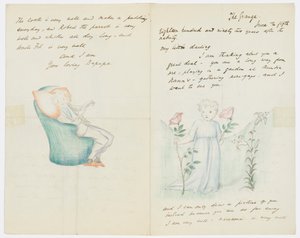 Brief an die Enkelin des Künstlers Angela Thirkell von Edward Burne Jones