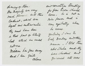 Brief an die Enkelin des Künstlers Angela Thirkell
