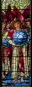 Oxford Harris Manchester College, Morris & Co., Edward Burne-Jones, Die Tage der Schöpfung von Edward Coley Burne Jones