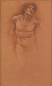 Studie für die Figur der Liebe in "Der Wagen der Liebe" von Edward Burne Jones