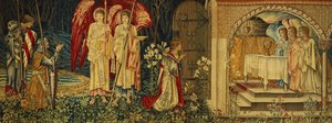 Die Errungenschaft des Heiligen Grals durch Sir Galahad, Sir Bors und Sir Percival