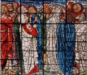 Die Himmelfahrt Fenster (Detail) von Edward Burne Jones