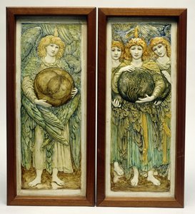 Der erste Tag der Schöpfung & Der dritte Tag der Schöpfung von Edward Burne Jones