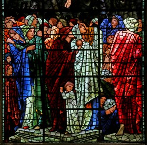 Das Jüngste Gericht, 1885-1897 (Buntglas) von Edward Burne Jones