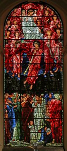 Das Jüngste Gericht, 1885-1897 (Buntglas) von Edward Burne Jones