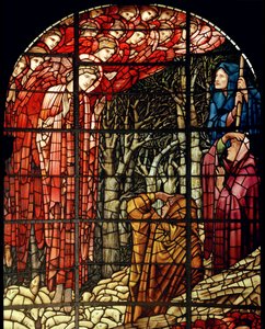 Die Geburt Christi Fenster (Detail), Die Hirten