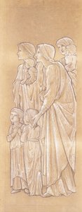 Frauen bringen Kinder zu Christus