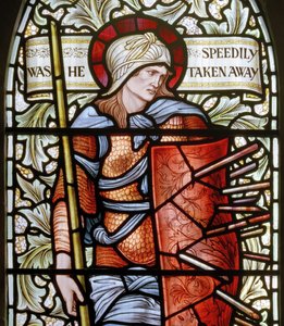Tapferkeit (Detail, 1902-1914) von Edward Coley and Dearle Burne Jones