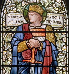 König Ethelbert (Detail, 1902-1914) von Edward Coley and Dearle Burne Jones