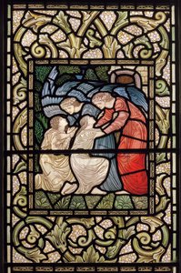 Empfang ins Paradies (1902-1914) von Edward Coley and Dearle Burne Jones