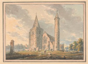 Brechin Cathedral und Rundturm, Forfarshire, Schottland von Edward Dayes