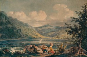 Hawes Water, Westmorland, ca. 1790, 1935 von Edward Dayes