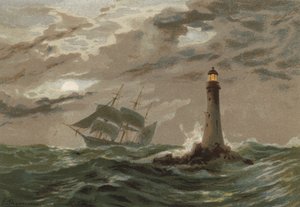 Mondlicht, Eddystone-Leuchtturm