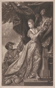 Lady Elizabeth Keppel und ein Diener von Edward Fisher