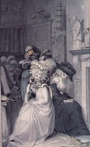 Dame bei ihrer Toilette