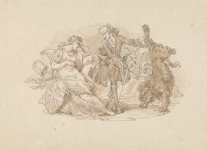 Theaterszene von Edward Francis Burney