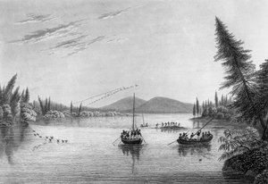 Ansicht von Morgans Rocks im Hill River, 1819