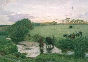 In der Nähe von St. Mawgan, Cornwall von Edward Frederick Brewtnall