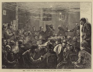 Das Loch in der Wand, ein Treffen der Londoner Republikaner von Edward Frederick Brewtnall