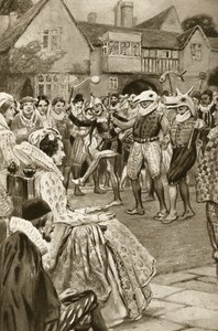 Königin Elisabeth I. wird von Narren unterhalten von Edward Frederick Skinner