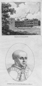 Jesus College, John Alcock Bischof von Ely, 1801 von Edward Harding