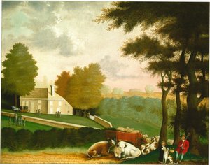 Das Grab von William Penn, ca. 1847-1848 von Edward Hicks