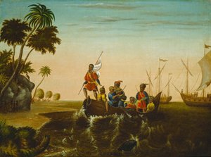 Die Landung des Kolumbus von Edward Hicks