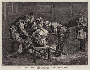 Der Krieg im Osten, nach Alexinatz, das Rote Kreuz bei der Arbeit