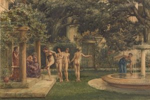 Ein Besuch bei Aesculapius, 1875