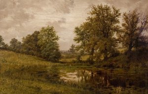 Teich bei Whittems Farm, nahe Coundon von Edward Junior Rudge