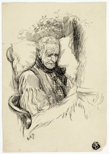 Sterbender alter Mann von Edward Killingworth Johnson