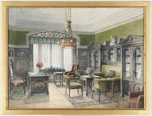 Bibliotheksinterieur