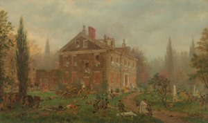 Der Angriff auf Chews Haus während der Schlacht von Germantown von Edward Lamson Henry