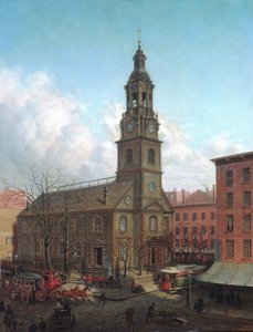 Die Nordniederländische Kirche, Fulton und William Streets, New York, 1869