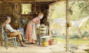 Waschtag, 1890 von Edward Lamson Henry