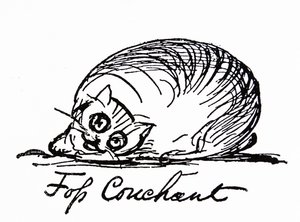 Eine Katzenfigur (Zeichnung)