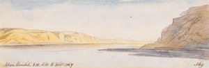 Abu Simbel; 8:10 Uhr, 8. Feb. 1867 (369) von Edward Lear
