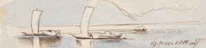 Boote, 13:00 Uhr, 27. Mai 1867 von Edward Lear