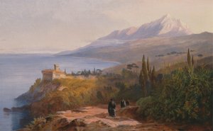 Berg Athos und das Kloster Stavronikétes