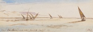 In der Nähe von Eb-Bosh; 2:15 Uhr, 2. Jan. 1867 (33) von Edward Lear