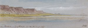 In der Nähe von Mereeh oder Garf Hossayn, 31. Januar 1867, 16:00 Uhr von Edward Lear