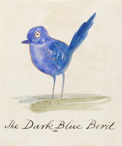 Der dunkelblaue Vogel, aus Sechzehn Zeichnungen von komischen Vögeln