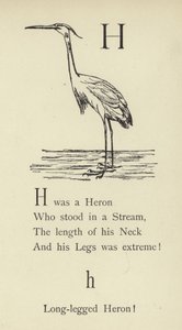 Der Buchstabe H von Edward Lear