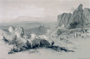 Ansichten von Rom und seiner Umgebung: Blick auf Olevano