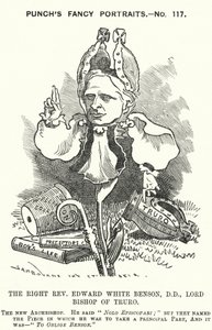 Edward White Benson, englischer Bischof (Stich) von Edward Linley (after) Sambourne