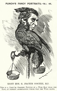 Punch-Karikatur: George Goschen