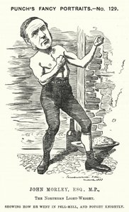 John Morley, englischer liberaler Politiker (Stich) von Edward Linley (after) Sambourne