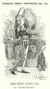 Lord Henry Lennox, englischer konservativer Politiker (Karikatur) von Edward Linley (after) Sambourne